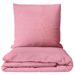 Pościel z pluszu „Minky Rose Solid“. Komplety pościeli 200x220, 200x220 cm. Delikatny różowy komplet pościeli