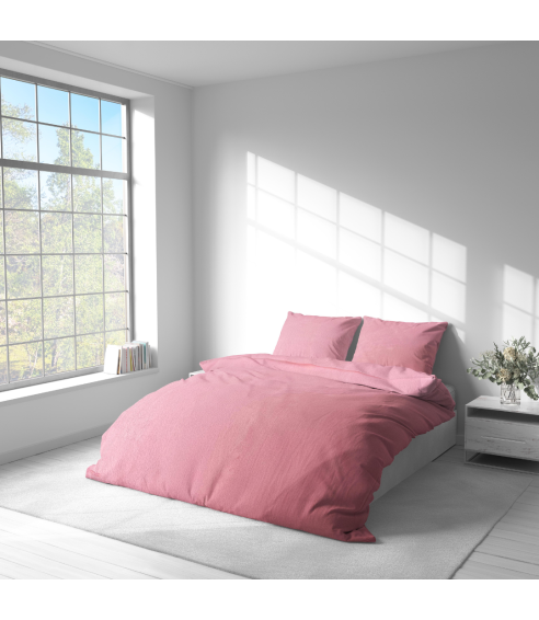 Pościel z pluszu „Minky Rose Solid“. Komplety pościeli 200x220