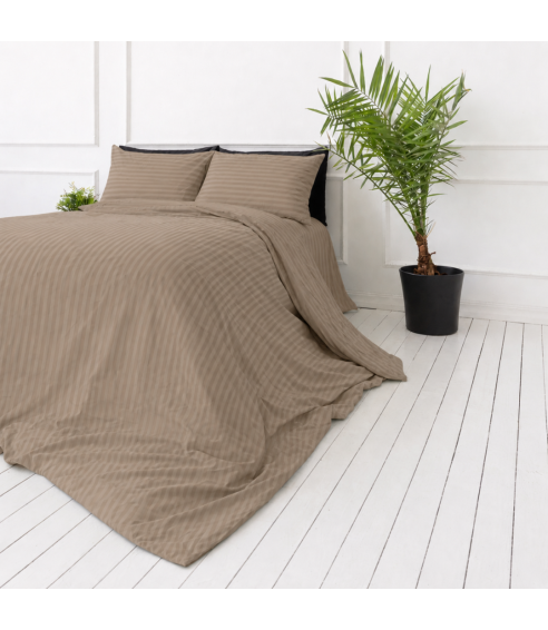 Pościel satyna bawełniana PREMIUM „Brandy Stripe Sateen“. Pościel Satynowa