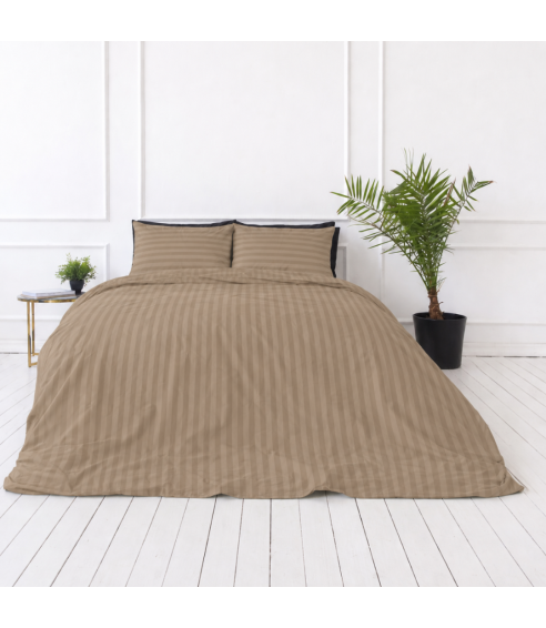 Pościel satyna bawełniana PREMIUM „Brandy Stripe Sateen“. Pościel Satynowa