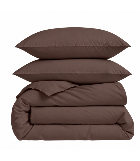 Pościel satyna bawełniana PREMIUM „Brown“. Pościel Satynowa