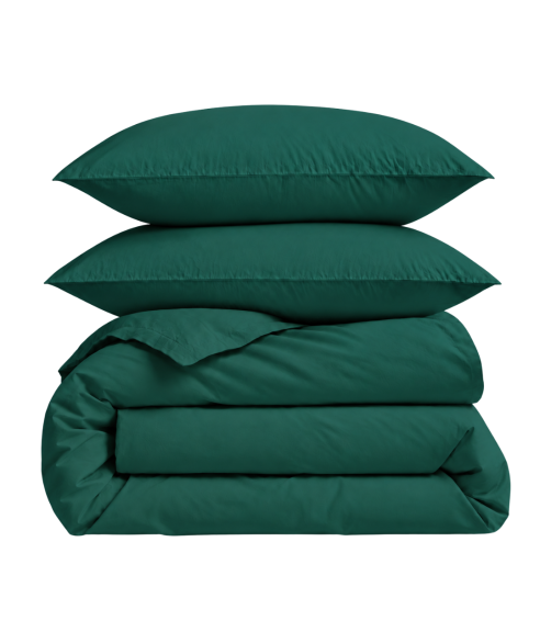Pościel satyna bawełniana PREMIUM „Dark green sateen“. Pościel Satynowa