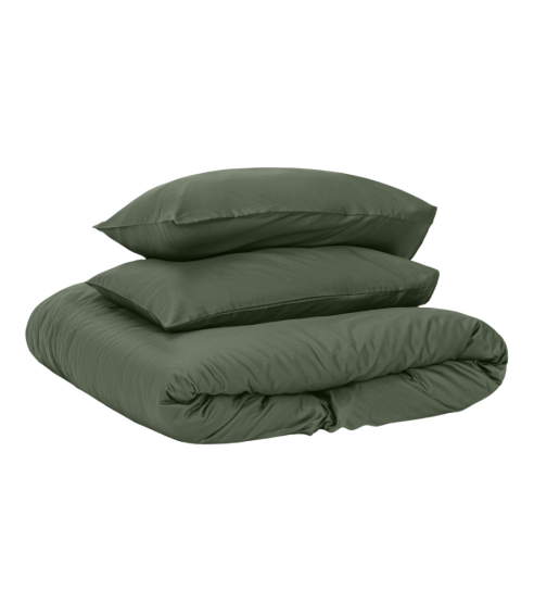 Pościel satyna bawełniana PREMIUM „Dark green“. Pościel Satynowa Premium