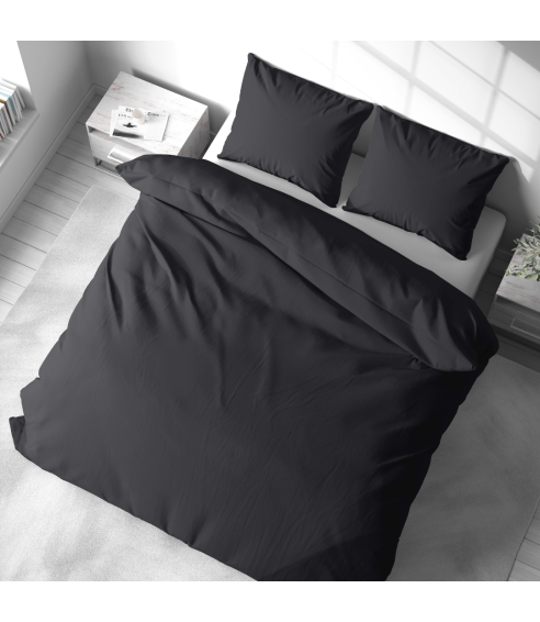 Pościel satyna bawełniana PREMIUM "Graphite Satin“. Pościel Satynowa Premium