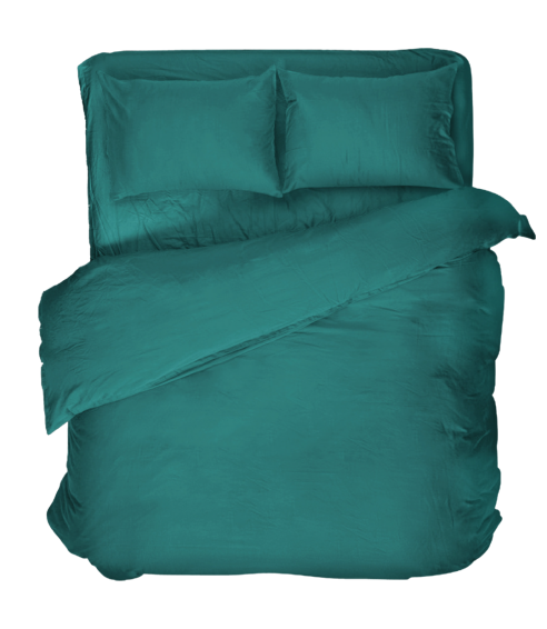 Pościel satyna bawełniana PREMIUM "Green Satin“. Pościel Satynowa Premium