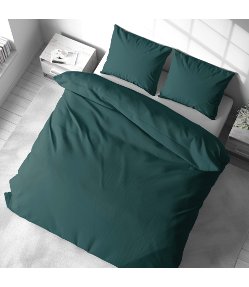 Pościel satyna bawełniana PREMIUM "Green Satin“. Pościel Satynowa Premium