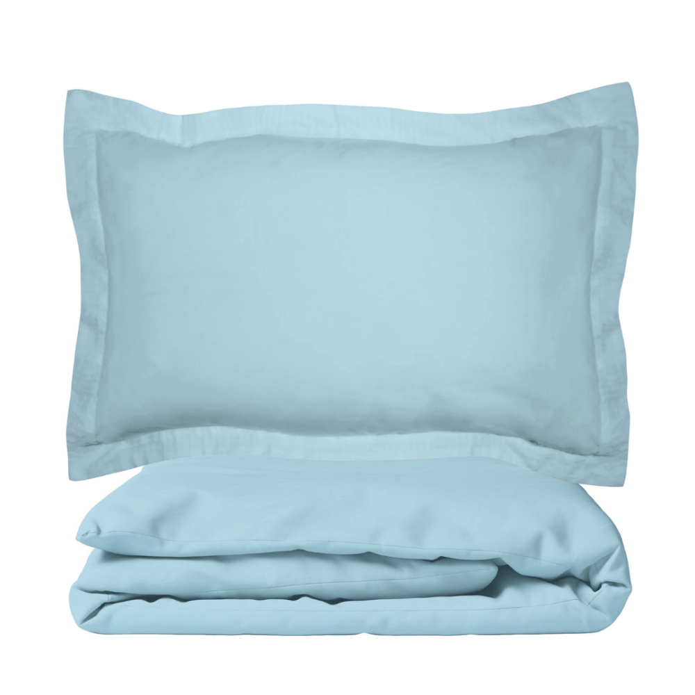 Pościel satyna bawełniana PREMIUM „Ice blue“. Pościel Satynowa Premium, 200x200 cm, 200x220 cm