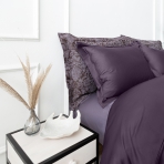 Pościel satyna bawełniana PREMIUM „Mauve“. Pościel Satynowa Premium, 140x200 cm, 200x200 cm, 200x220 cm, 220x240 cm