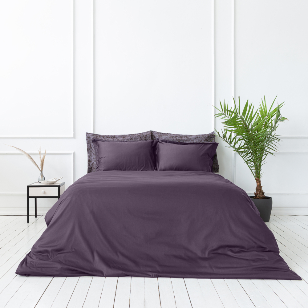 Pościel satyna bawełniana PREMIUM „Mauve“. Pościel Satynowa Premium, 140x200 cm, 200x200 cm, 200x220 cm, 220x240 cm