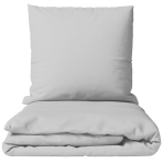 Pościel satyna bawełniana PREMIUM „Silvara“. Pościel 150x200, 140x200 cm, 150x200 cm, 160x200 cm, 180x200 cm, 200x200 cm, 200x220 cm, 220x240 cm. Jasnoszary jednokolorowy komplet pościeli w stylu minimalistycznym