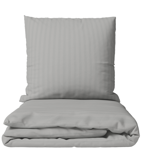 Pościel satyna bawełniana PREMIUM „Silver Stripe Sateen“. Pościel Satynowa