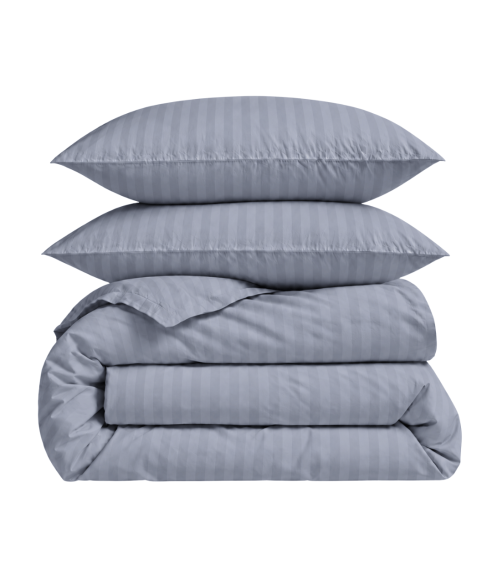 Pościel satyna bawełniana PREMIUM „Tradewinds Stripe Sateen“. Pościel Satynowa