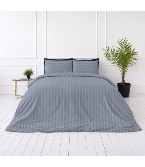 Pościel satyna bawełniana PREMIUM „Tradewinds Stripe Sateen“. Pościel Satynowa