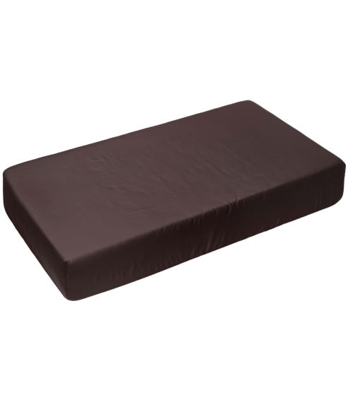 Prześcieradło Satynowe z gumką „Brown Sateen“. Prześcieradło z gumką 90x200