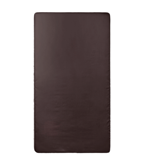 Prześcieradło Satynowe z gumką „Brown Sateen“. Prześcieradło z gumką 90x200