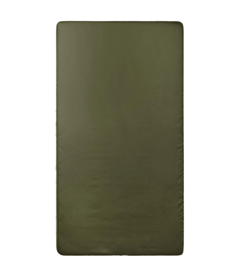 Prześcieradło Satynowe z gumką „Moss Green Sateen“. Prześcieradło z gumką 90x200
