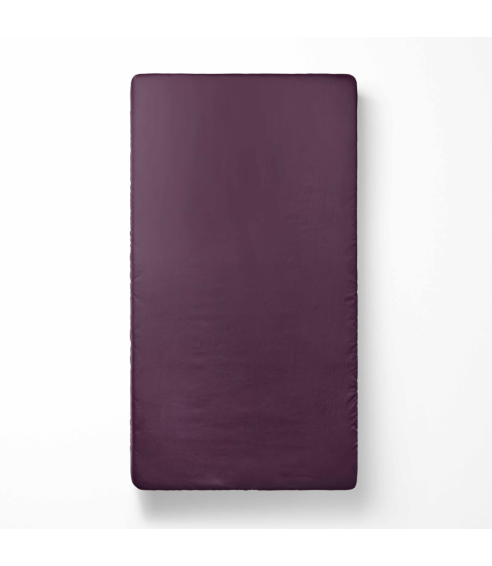 Prześcieradło Satynowe z gumką „Plum glow“. Prześcieradło z gumką 90x200