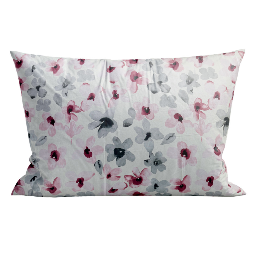 Satynowa poszewka na poduszkę "Floral". Poszewka na poduszkę 50x70