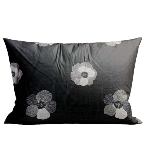 Satynowa poszewka na poduszkę "Poppiescape". Poszewka na poduszkę 50x70