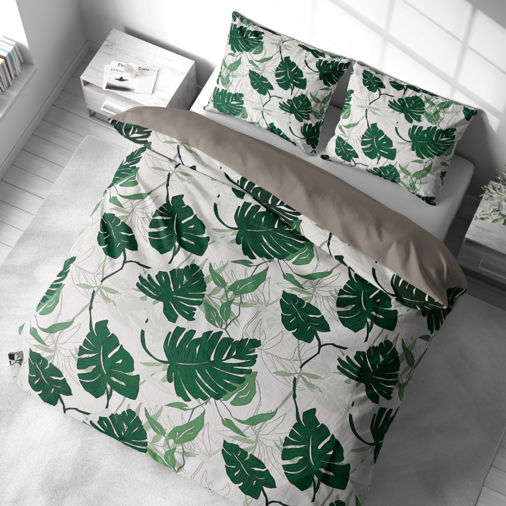 Satynowa poszewka na poduszkę "Urban Jungle"