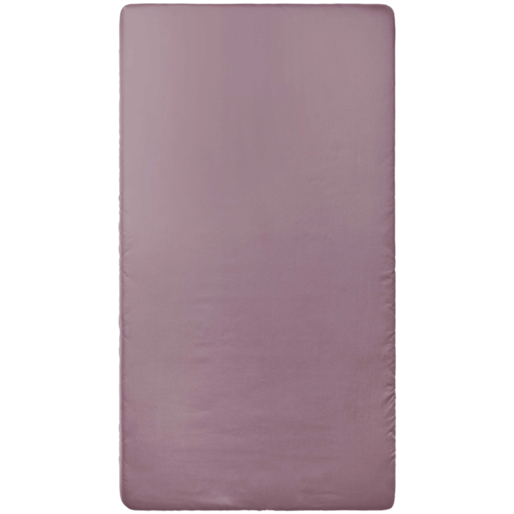 Prześcieradło Satynowe bez gumki „Grape Sateen“, 150x220 cm, 200x220 cm, 220x240 cm.. Prześcieradło bez gumki w stonowanym różowym odcieniu, bez wzorów.