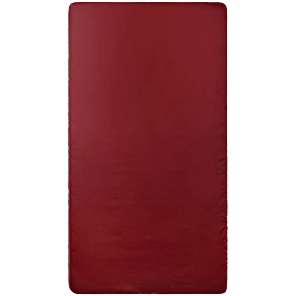 Prześcieradło Satynowe bez gumki „Sun-dried Tomato Sateen“, 150x220 cm, 200x220 cm, 220x240 cm.. Czerwone prześcieradło bez gumki, bez wzorów i ornamentów.