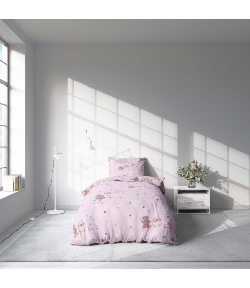 Pościel satyna bawełniana „Dreamy Dots“. Pościel Satynowa Premium