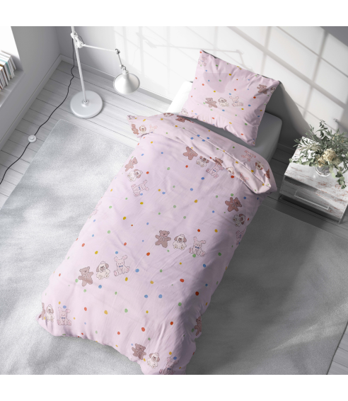 Pościel satyna bawełniana „Dreamy Dots“. Pościel Satynowa Premium
