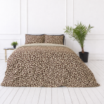 Pościel satyna bawełniana „Exotic Leopard“. Wzorzysta pościel, 140x200 cm, 200x200 cm, 200x220 cm. Pościel z satyny bawełnianej ze zwierzęcym wzorem na jasnym tle Pościel satyna bawełniana „Exotic Leopard“. Wzorzysta pościel, 140x200 cm, 200x200 cm, 200x220 cm. Pościel z satyny bawełnianej ze zwierzęcym wzorem na jasnym tle
