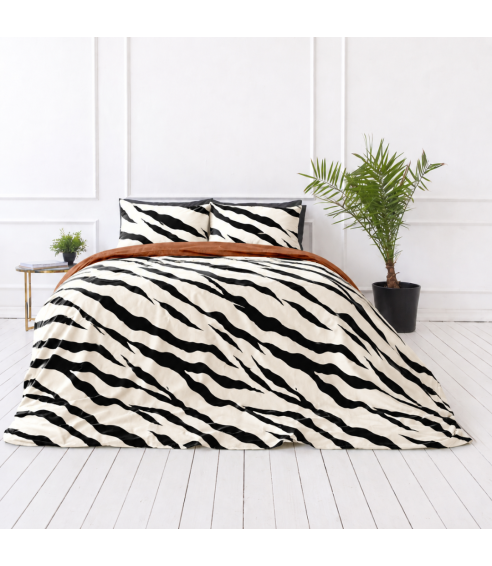 Pościel satyna bawełniana „Exotic Zebra“. Pościel Satynowa