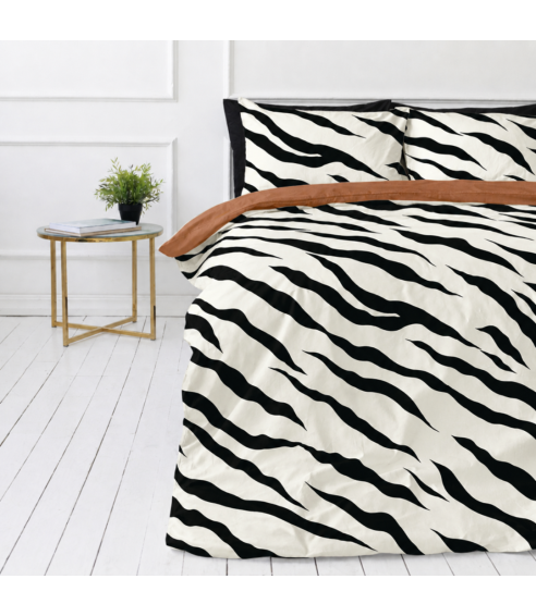 Pościel satyna bawełniana „Exotic Zebra“. Pościel Satynowa