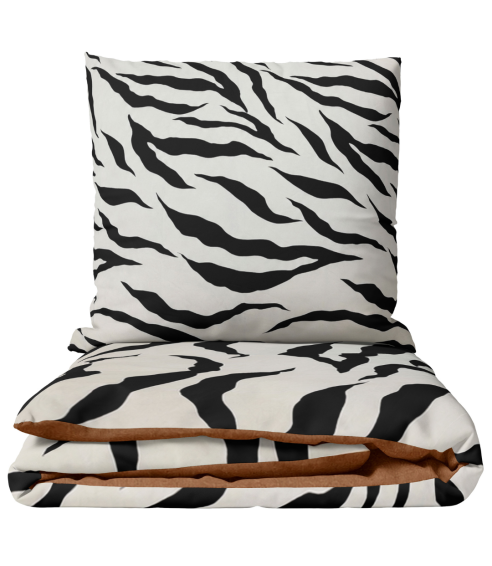 Pościel satyna bawełniana „Exotic Zebra“. Pościel Satynowa