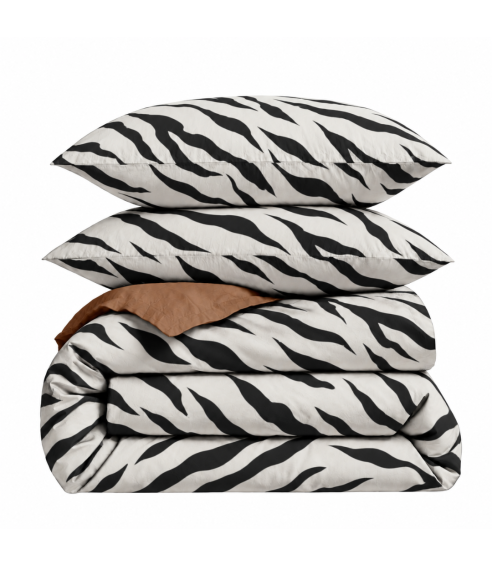 Pościel satyna bawełniana „Exotic Zebra“. Pościel Satynowa