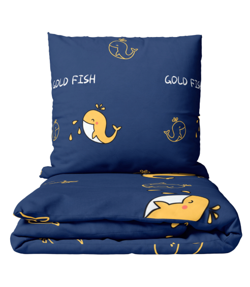 Pościel satyna bawełniana „Gold Fish“. Pościel Satynowa