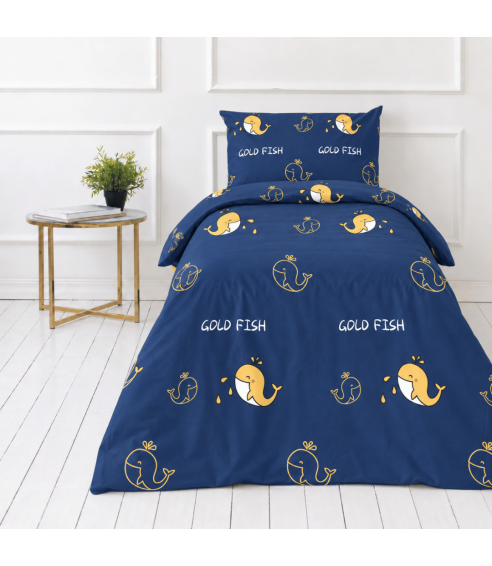 Pościel satyna bawełniana „Gold Fish“. Pościel Satynowa