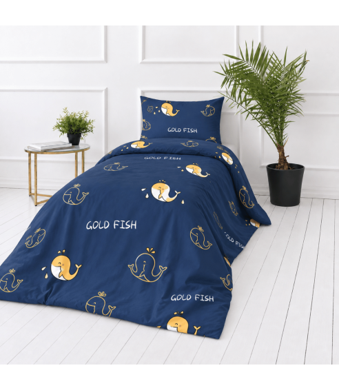Pościel satyna bawełniana „Gold Fish“. Pościel Satynowa
