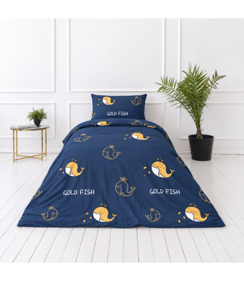 Pościel satyna bawełniana „Gold Fish“. Pościel Satynowa