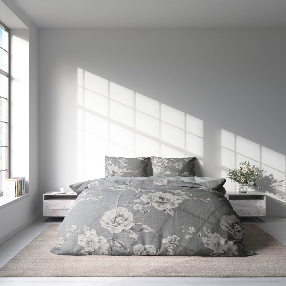 Pościel satyna bawełniana "Pivoine". Pościel Satynowa Premium, 140x200 cm, 200x200 cm, 200x220 cm