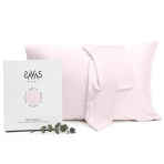 Jedwabna poszewka na poduszkę „Luxe Pink“. Poszewki na poduszki 50x60. Jasnoróżowa jedwabna poszewka na poduszkę z delikatnym połyskiem.