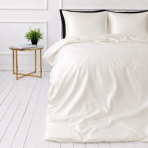 Komplet pościeli jedwabnej "Pearl White Silk". Komplety pościeli, 200x200 cm, 200x220 cm. Delikatny kremowy minimalistyczny komplet pościelowy. Komplet pościeli jedwabnej "Pearl White Silk". Komplety pościeli, 200x200 cm, 200x220 cm. Delikatny kremowy minimalistyczny komplet pościelowy.