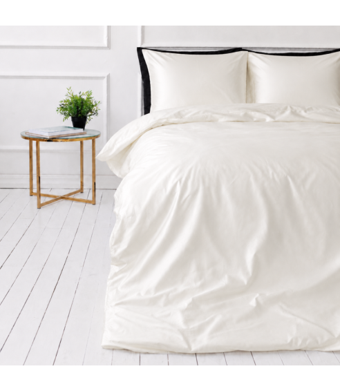 Komplet pościeli jedwabnej "Pearl White Silk". Pościel 200x220