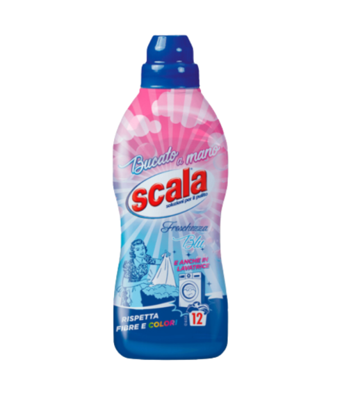 Płyn do prania delikatnych tkanin "Scala delicate liquid laundry detergent". Środki czystości