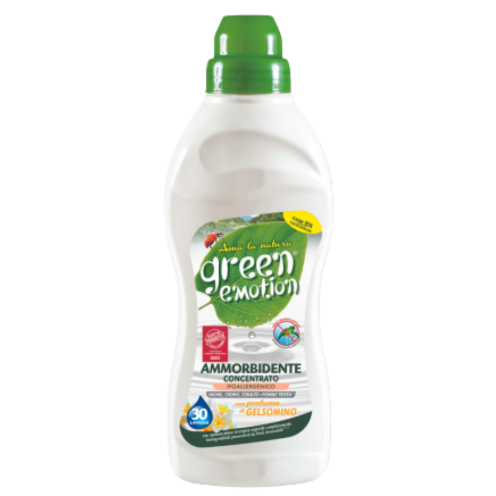 Zmiękczacz do prania "Green Emotion Jasmine Softener". Środki czystości. Zmiękczacz do tkanin "green emotion" z jaśminem