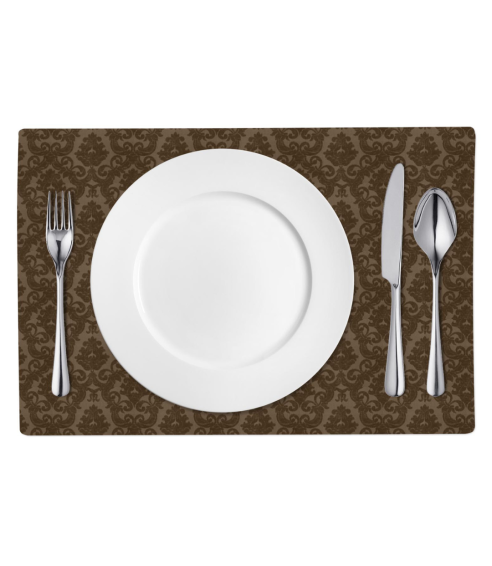 Podkładki na stół „Green baroque placemat“ 1 szt.. Lniane obrusy
