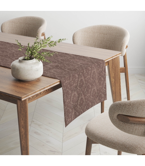 Bieżnik na stół "Brown Baroque table runner". Bieżniki na stół