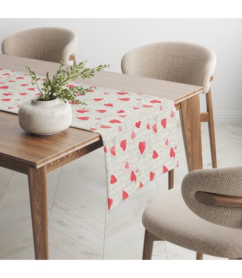 Bieżnik na stół "Hearts table runner". Bieżniki na stół