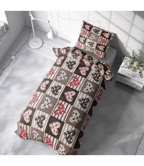 Pościel dla niemowląt "Brown love tiles". Pościel dla niemowląt