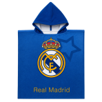 Dziecięce poncho „Real Madrid“. Akcesoria łazienkowe. Miękkie bawełniane ponczo dla dzieci z emblematem „real madrid”. Dziecięce poncho „Real Madrid“. Akcesoria łazienkowe. Miękkie bawełniane ponczo dla dzieci z emblematem „real madrid”.