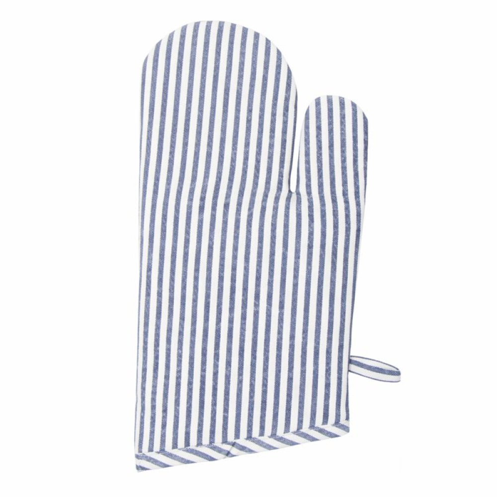 Rękawica kuchenna „Tide Lines glove“. Rękawice kuchenne. Szara rękawica kuchenna w białe pionowe paski. Rękawica kuchenna „Tide Lines glove“. Rękawice kuchenne. Szara rękawica kuchenna w białe pionowe paski.