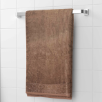 Ręcznik łazienkowy „Bamboo Brown“. Ręczniki, 50x100 cm, 70x140 cm. Brązowy ręcznik wykonany z bambusa i bawełny, łączący wygodę i ekologiczne materiały.